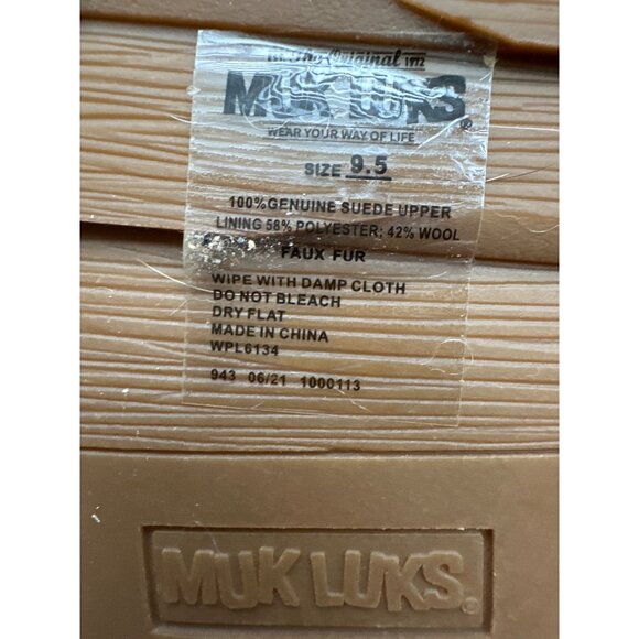 Muk Luks Ziggy Sunset Blvd. Booties Faux Fur Lined Suede Upper Tassels Size 9.5 - Picture 6 of 6